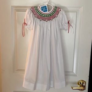 NWT Hand smocked girls dress